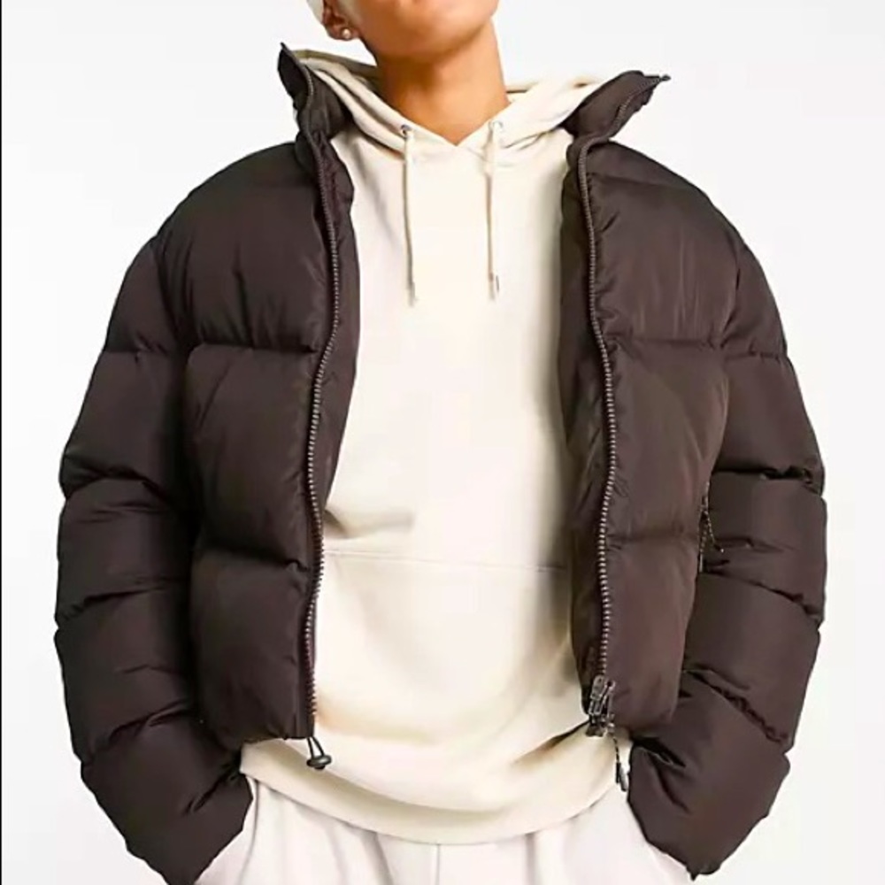 Brand New (In Box) Men’s Small ASOS DESIGN Recycled Brown Puffer Jacket